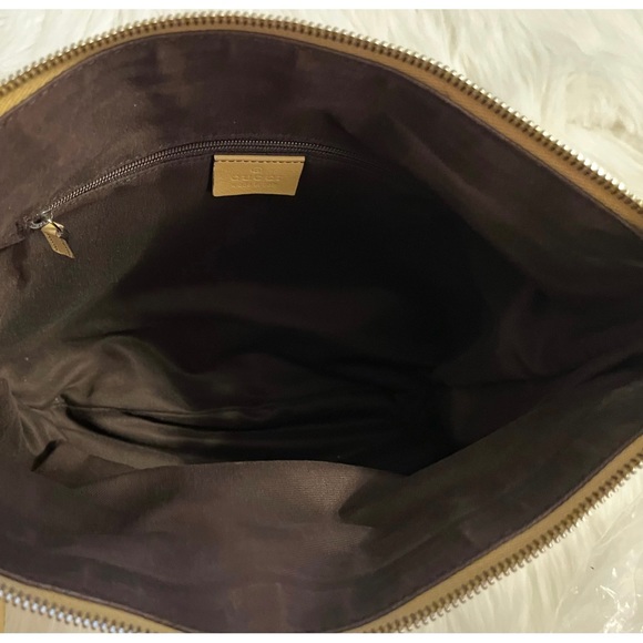 Vintage Gucci GG Canvas D Ring Crossbody with Yellow Trim - Picture 14 of 16